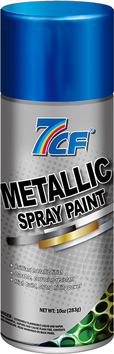 Pintura en aerosol metalizada