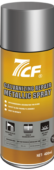 Spray metálico de reparación de galvanización