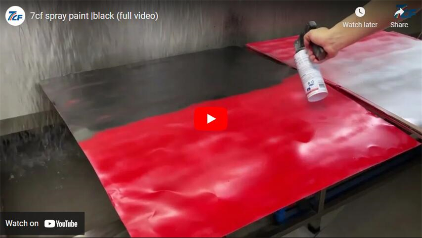 Pintura en aerosol 7CF | Negro (vídeo completo)