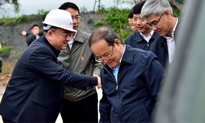 Una Delegación de Changlu Xinshe DE LA PROVINCIA DE Jiangxi visitó nuestro sitio del proyecto de generación de energía fotovoltaica Xinyu para investigación e investigación